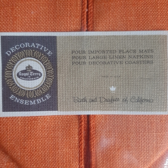 VINTAGE DEAD STOCK  PLACEMAT SET - Picture 10 of 12